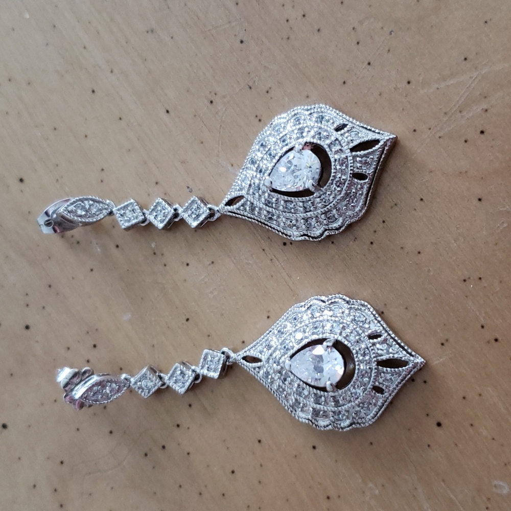 Rhinestone earrings